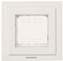 Рамка универсальная ABB Niessen Zenit 1-м. 2 мод. крышка N3271 BL IP55 серый картинка